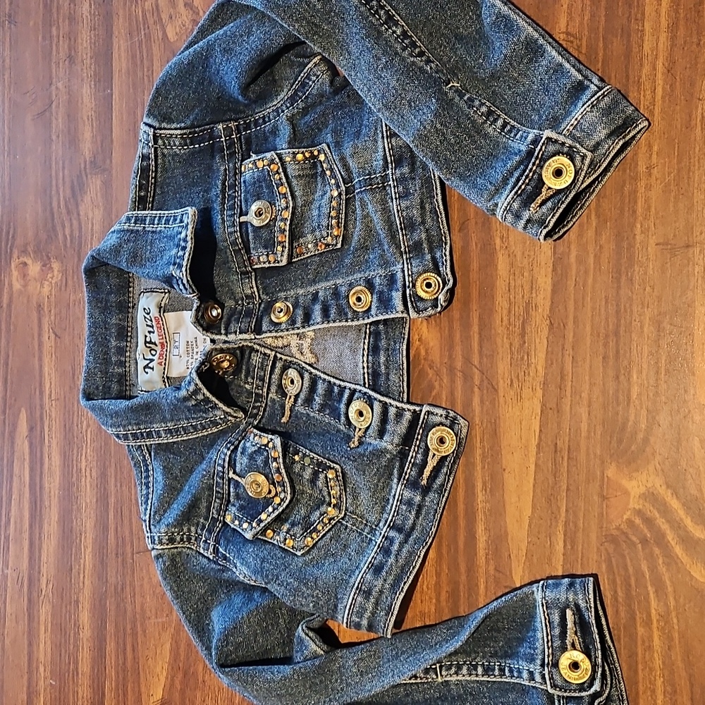 Crop jean jacket
